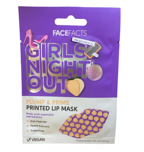 Face Facts Girls Night Out Plump & Prime Маска для губ - 12 мл 