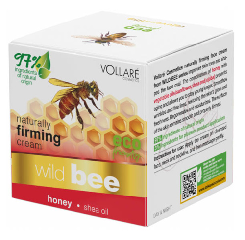 Vollare Крем для лица натуральный эко 70% дикая пчела