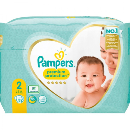 Pampers new baby подгузники размер 2 (3-6 кг) 32 шт