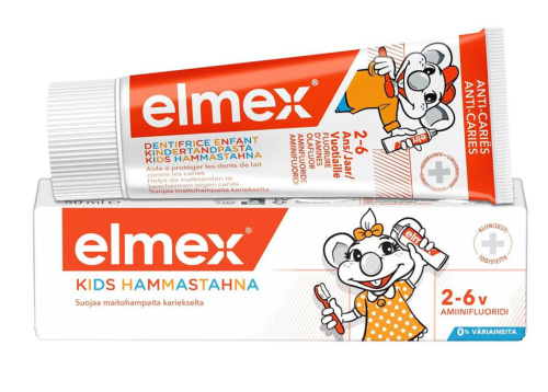 Elmex Детская зубная паста 50 мл - для детей от 2 до 6 лет.