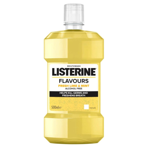 Listerine Flavors Ополаскиватель для полости рта Лайм и Мята, 500мл