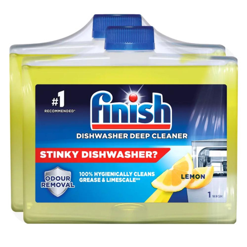 Finish Жидкость для очистки посудомоечной машины Лимон Двойная упаковка 2 х 250 мл