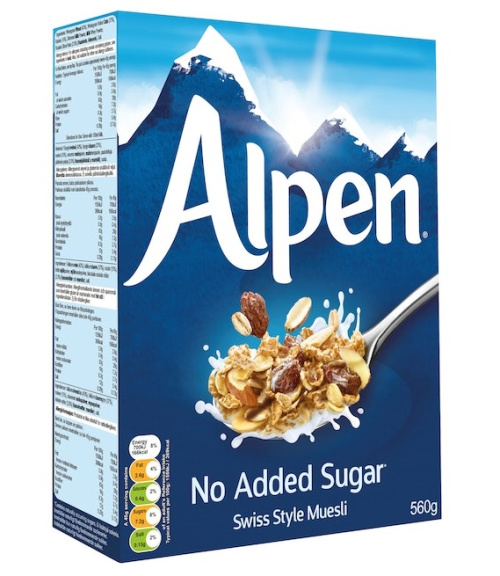 Alpen Мюсли без добавления сахара 560гр 