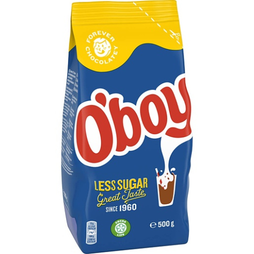 O'Boy Напиток какао с малым содержанием сахара 500гр.