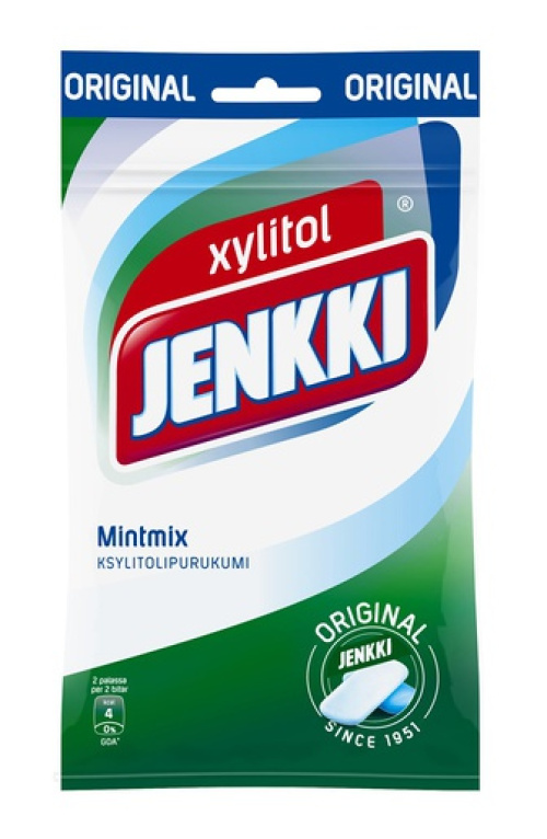 Jenkki жевательная резинка мятный микс 100 г