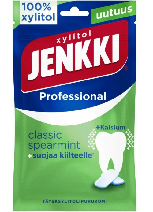 Жевательные резинки Jenkki Professional  Классическая мята 90г