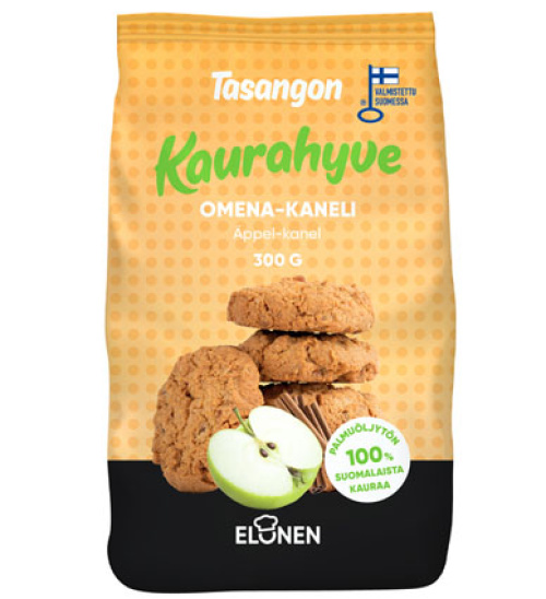 Tasangon kaurahyve Овсяное печенье яблоко-корица 300гр 
