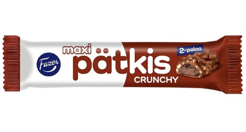 Fazer Pätkis Crunchy Хрустящий шоколадный батончик с мятно-шоколадной трюфельной начинкой 55г