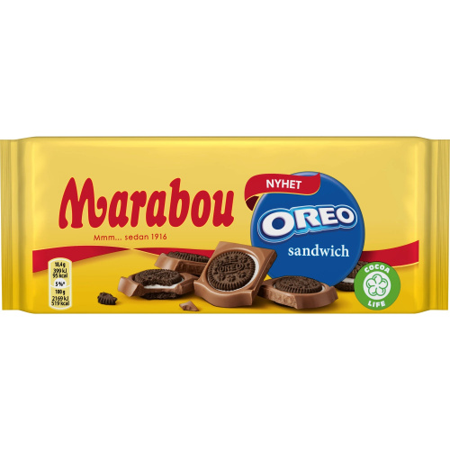 Marabou Oreo Sandwich Шоколадная плитка 92г