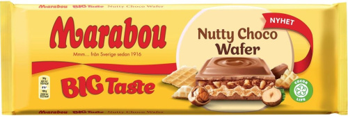 Marabou Big Taste Nutty Choco Wafer Шоколадная плитка 270гр.