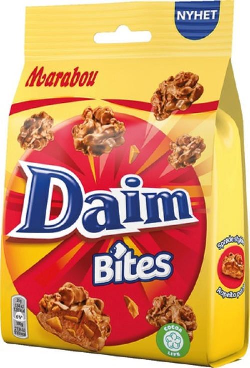 Marabou Daim Bites Шоколадные батончики 145 г