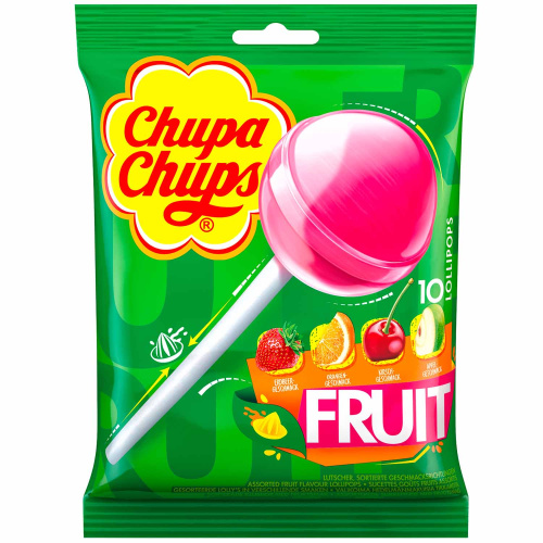 Леденцы Chupa Chups фруктовые (10 шт) 120 г
