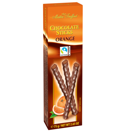 Maître Truffout шоколадно-апельсиновые палочки 75 г