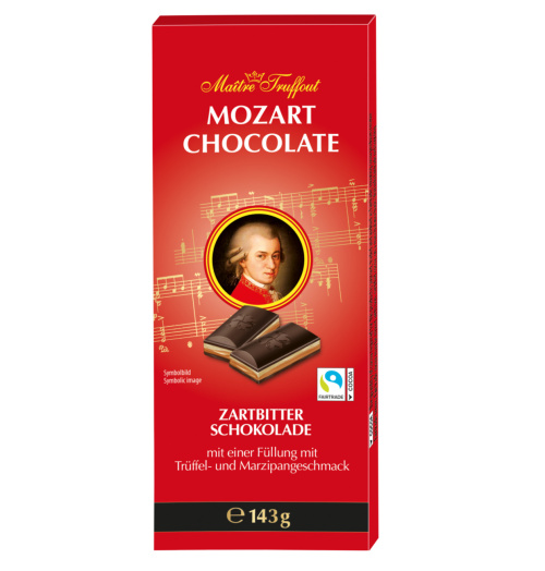 M.T. Mozart Темный шоколад с марципаном 143г