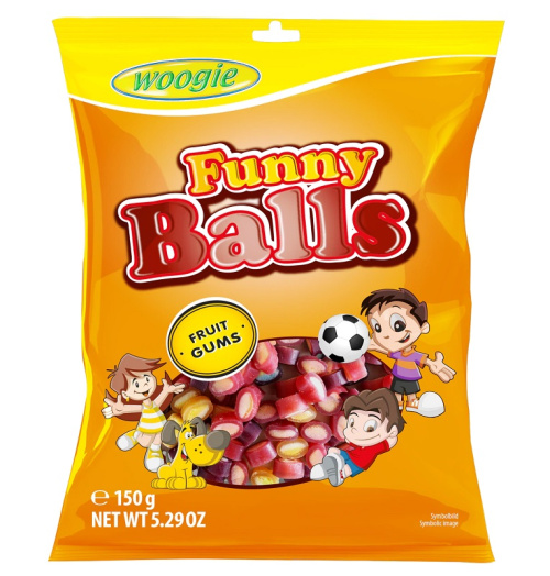 Woogie Funny Balls Жевательные конфеты 150г 