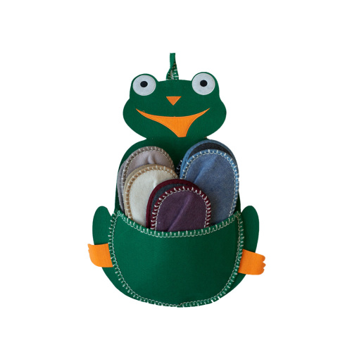 Тапочки подарочные Лягушка один размер зеленые  5 шт