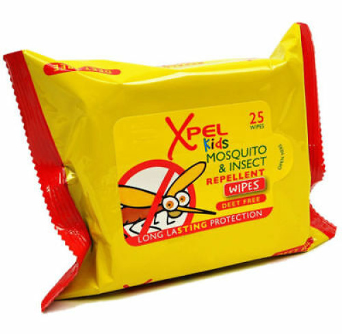 Xpel Детские салфетки с репеллентом от комаров 25 шт