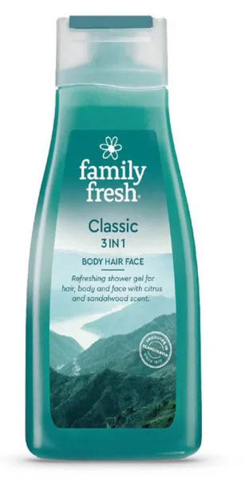 Family Fresh Classic 3in1 Body Hair Face Гель для душа 500 мл