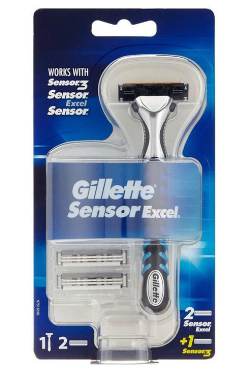 Gillette Sensor Excel Бритва + 3 лезвия
