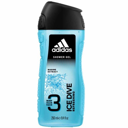 Adidas Men Ice Dive Гель для душа 3в1  250мл 
