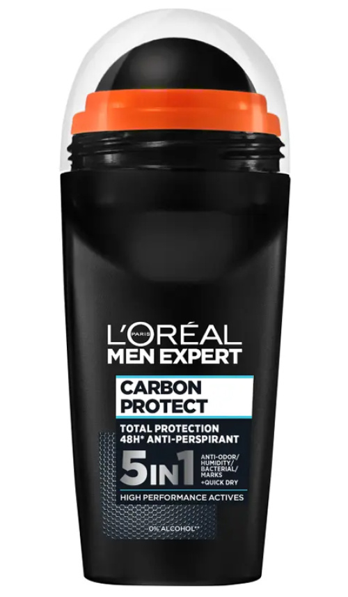 L'Oréal Men Expert Карбоновая защита Шариковый Дезодорант-Антиперспирант для мужчин, 50 мл.