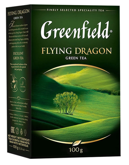 Greenfield чай летающий дракон 100 г