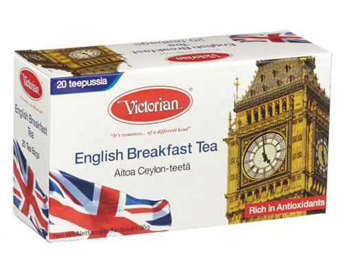 Victorian чай английский завтрак в пакетиках 20 шт