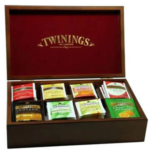 Twinings деревянная коробка для чайных пакетиков 8 мест 