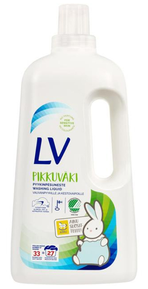 LV Pikkuväki Жидкий стиральный порошок для детского белья  1,5 л