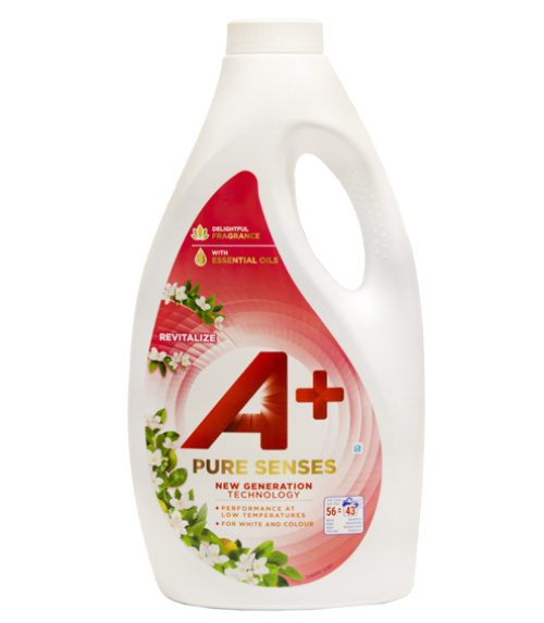 A+ Pure Senses Revitalize Жидкость для стирки белого и цветного белья 2,8 л
