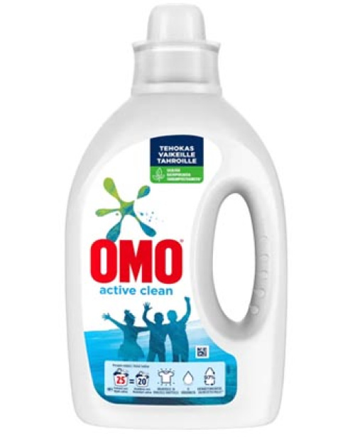 Omo Active Clean сдедство для стирки  1000 мл 1 л / 20  стирок