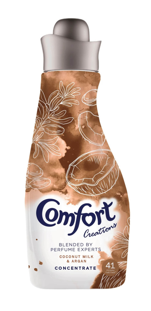 Comfort кондиционер для белья кокосовое молоко и янтарь 750 мл