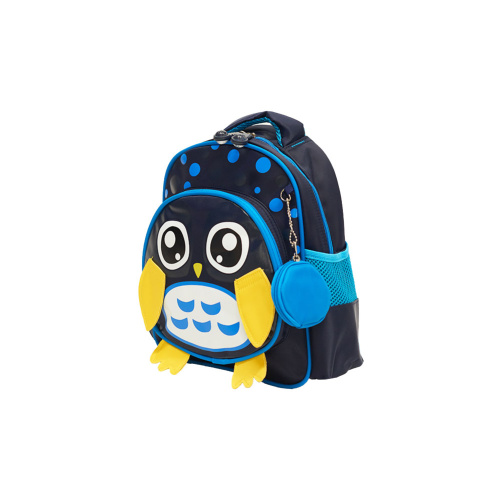 Детский рюкзак синего цвета. сова