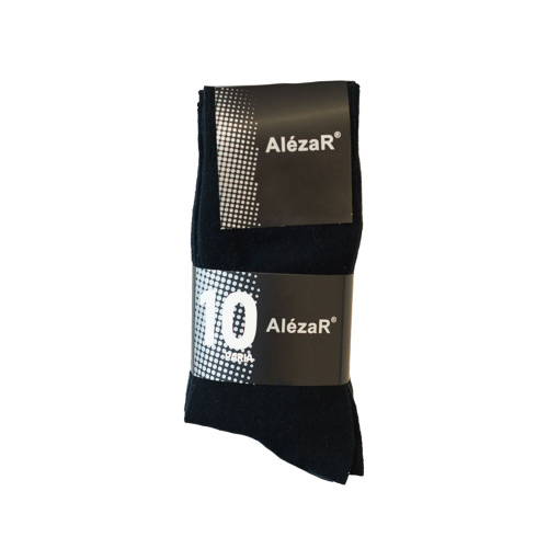 AlezaR Мужские хлопковые носки 10 пар 43-46 черные