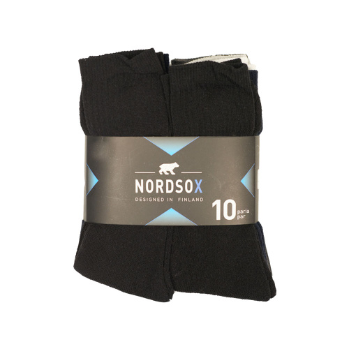 Nordsox Мужские носки черные 10 штук 40-42