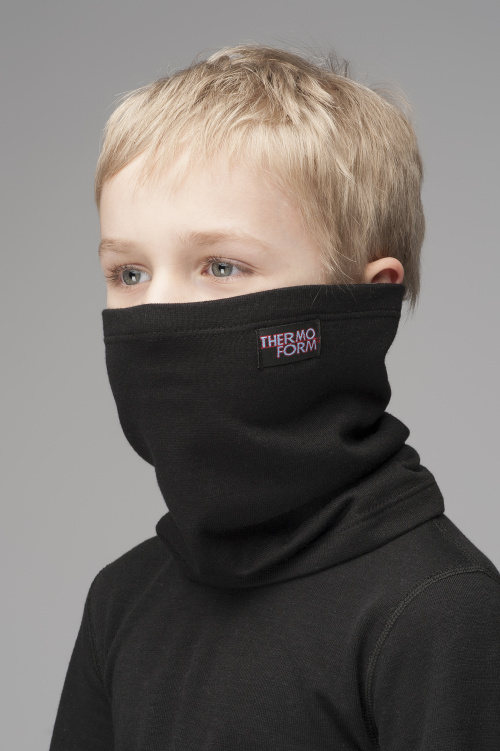 Детский воротник (лыжная маска)  Thermoform, 4-6 лет, черный 