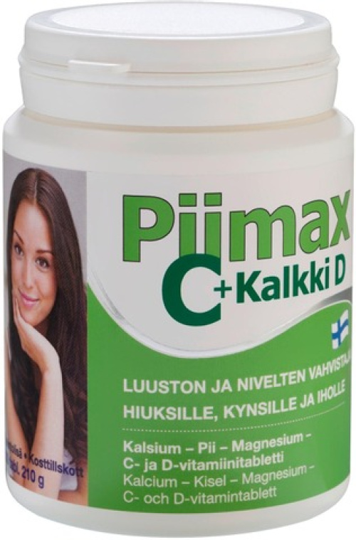Piimax C + Kalkki D Таблетки с кальцием, кремним, магнием, C-и D-витамином, 300 таблеток