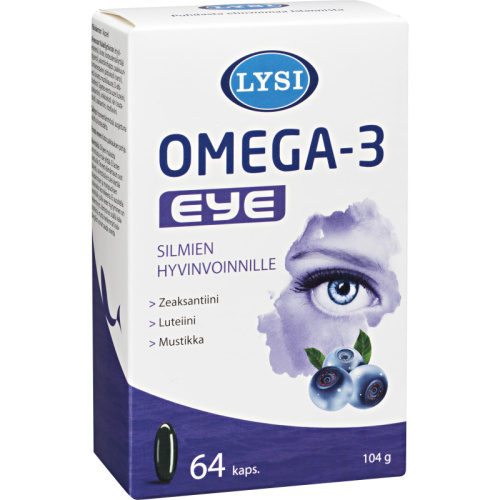 LYSI Omega-3 Eye Рыбий жир в капсулах 64 шт