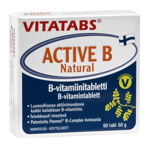 Vitatabs Active Natural витамин B 60 таблеток / 60 г