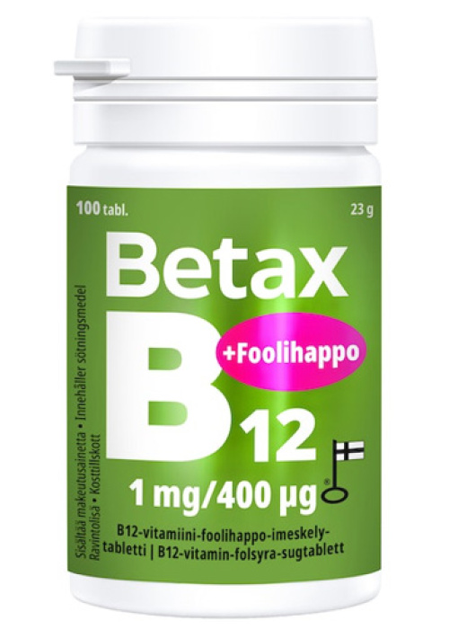 Betax B12 1 мг + фолиевая кислота 100 табл. 
