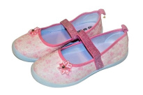 Детские сандали 19-30 розовые/цветочек