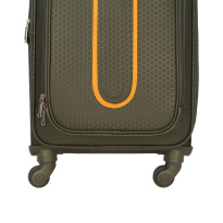 Alezar Pyramid Набор чемоданов Зеленый/Оранжевый
