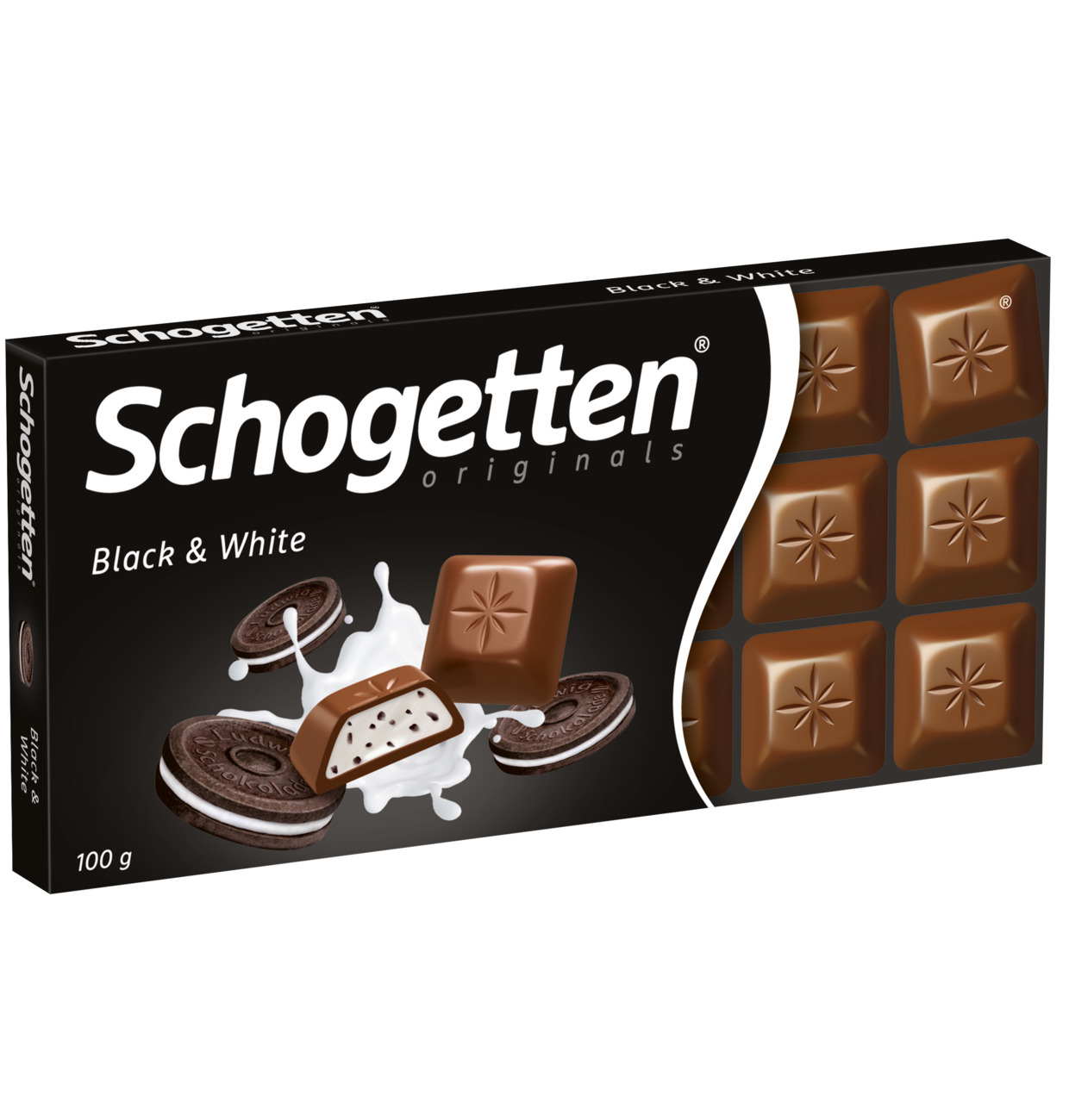 Schogetten Шоколад чёрно-белый 100г