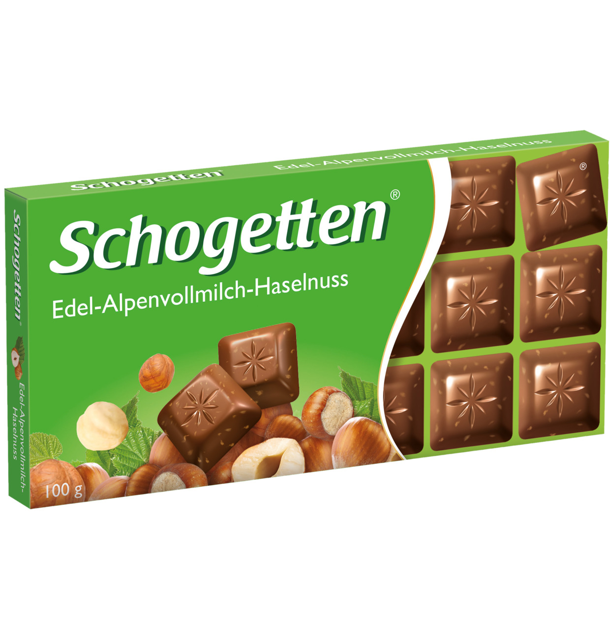 Schogetten шоколад молочный с фундуком 100 г