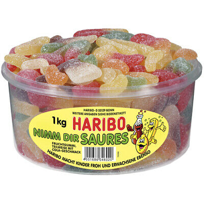 Haribo конфеты круглые кислые 1000 г