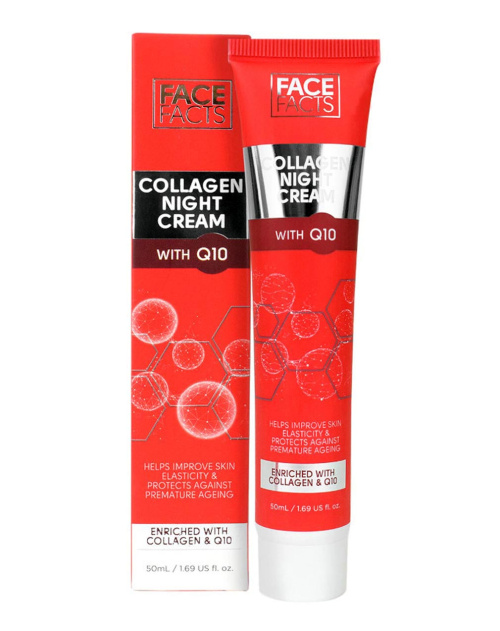 Face Facts Collagen & Q10 Ночной крем 50мл