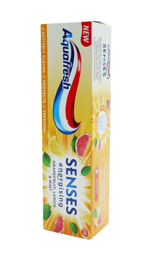 Aquafresh Senses Зубная паста с грейпфрутом