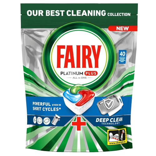Fairy Platinum plus All in One Deep Clean Капсулы для посудомоечной машины 40 шт