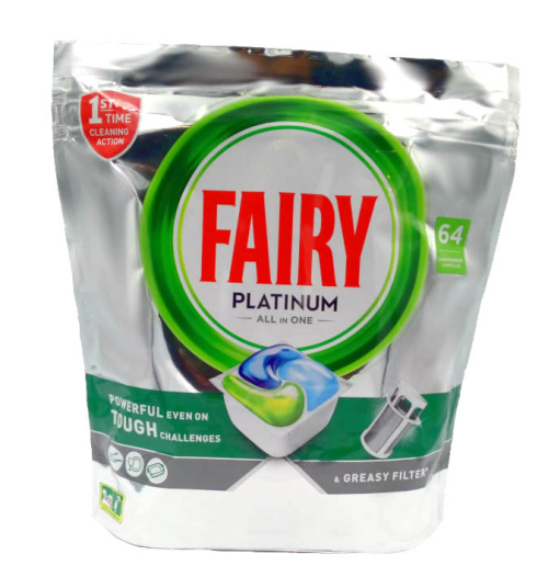 Fairy Platinum All In One Оригинальные таблетки для посудомоечной машины 64 шт
