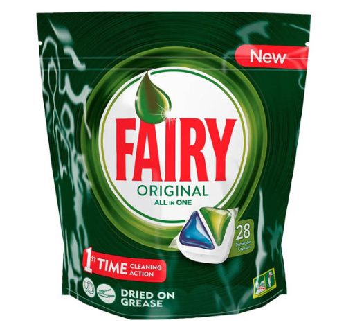 Fairy Original Green таблетки для посудомоечной машины 28 шт
